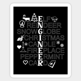 Engineer Christmas Present - Xmas Gift Magnet